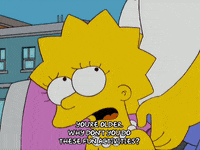suspicious lisa simpson GIF