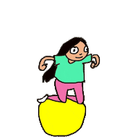 Girl Yoga Sticker by K-Fai Steele