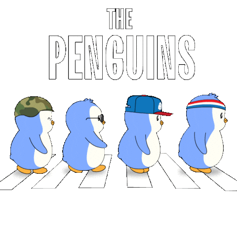 Coming On My Way Sticker by Pudgy Penguins