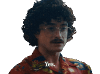 Daniel Radcliffe Yes Sticker by The Roku Channel