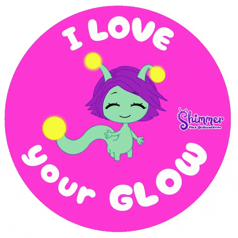 Glowy I love your Glow pink by shimmer the glowwor