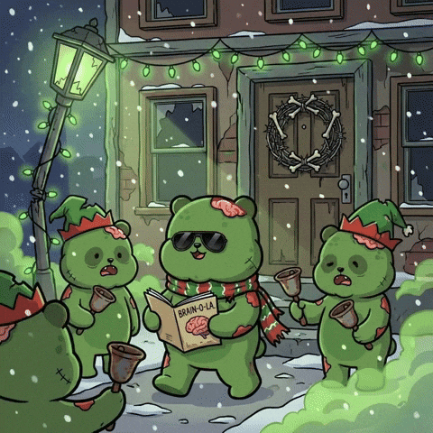 Dark Christmas GIF by Kanpai Pandas