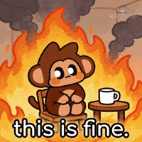 Stressed Its Fine GIF by Chimpers