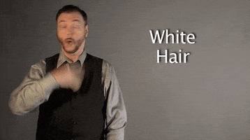 white hair asl GIF by Sign with Robert