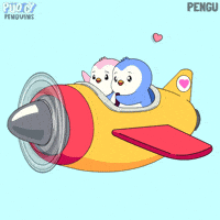 Flying I Love You GIF by Pudgy Penguins