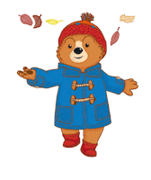 Falling Leaves Fall Sticker by Paddington Bear