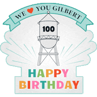 Gilbert Water Tower Sticker by Gilbert, Arizona