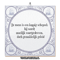 Spreuk Emotie Sticker by Tegelspreuken.nl