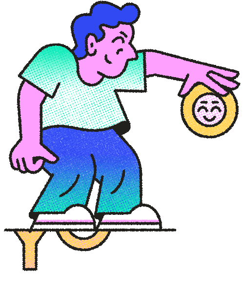 Happy Fun Sticker by Ali Spencer