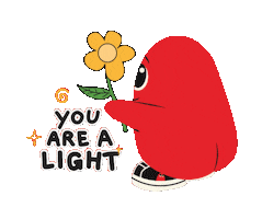 SupergaSingapore flower light motivational inspirational Sticker