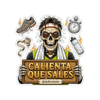 Skull Que Viene Sticker