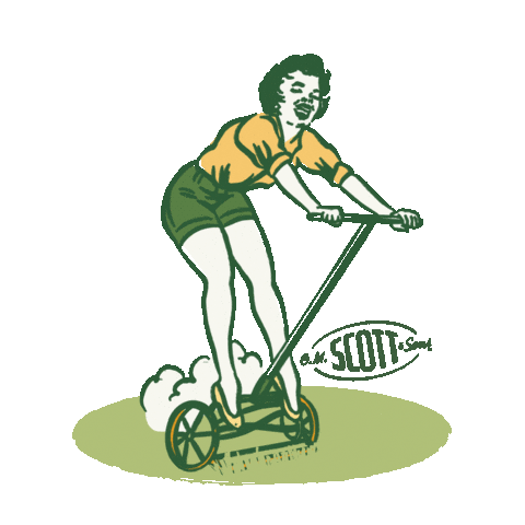 Grass Yard Sticker by OM Scott and Sons