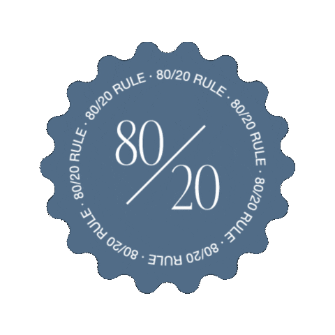 six-figs rule 8020 sixfigs Sticker