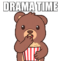 Teddy Bear Popcorn Sticker by BEARISH