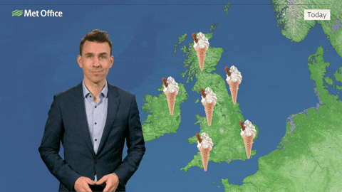 Summer Vacation GIF by Met Office weather