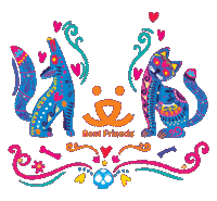 Save Them All Day Of The Dead Sticker by Best Friends Animal Society