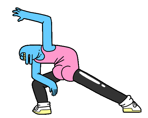 Stretching Work Out Sticker by Jason Clarke