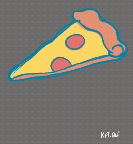 Quillustration giphyupload food pizza eat GIF