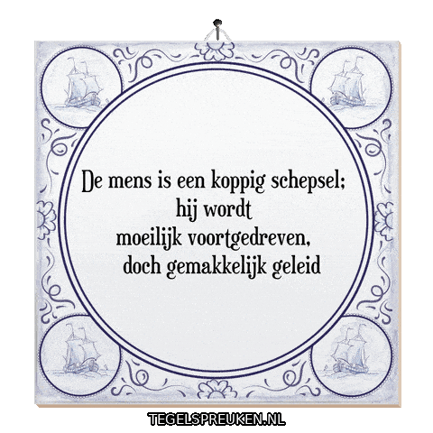 Spreuk Emotie Sticker by Tegelspreuken.nl