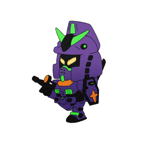 MathieuHains giphyupload evangelion eva gundam Sticker