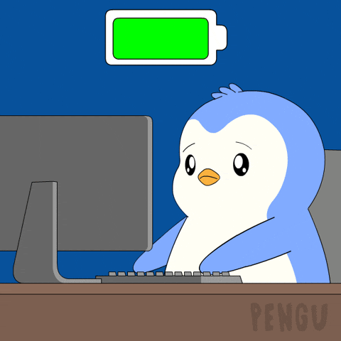 Tired Work GIF by Pudgy Penguins