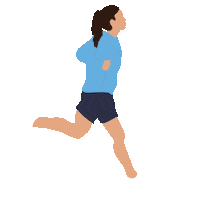 Columbia University Running Sticker by Columbia