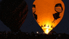 hot air balloon fire GIF by Jerology