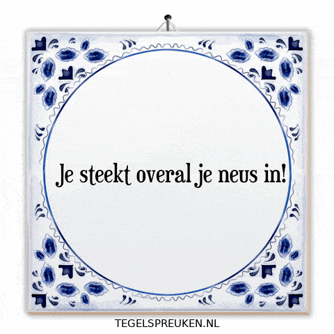 Ontdekken Nieuwsgierig GIF by Tegelspreuken.nl