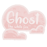 Ghost_twf pink adorable clouds Tittle Sticker