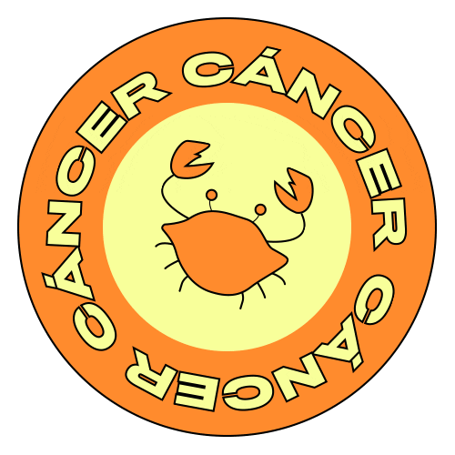 Cancer Sticker by Mia Astral