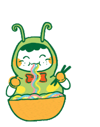 Happy Noodle Sticker by Sunkrisps Indonesia