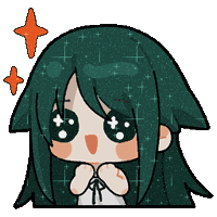 Visual Novel Glitter Sticker