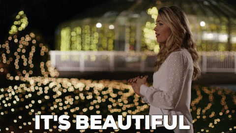 pascale hutton christmas lights GIF by Hallmark Channel