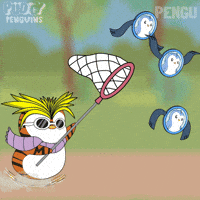 Gotta Catch Em All Running GIF by Pudgy Penguins