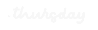 Thursday Weekday Sticker