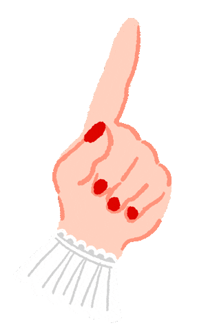 mememiho1994 giphyupload illustration finger attention Sticker