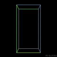 pislices loop glitch rainbow 3d GIF