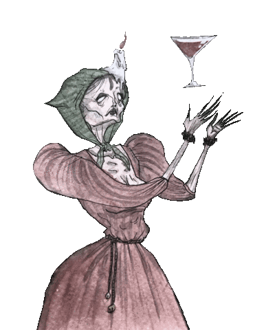 artoftylerpessel drink magic creepy help Sticker