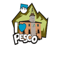 staypesco abruzzo montagna pescocostanzo staypesco Sticker
