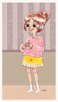 girl illustration GIF by ciervo-blanco