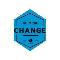 Be The Change Sticker by justoneafrica