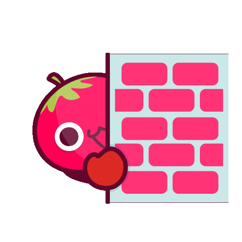 tigerwang hehe tomato creep peekaboo Sticker
