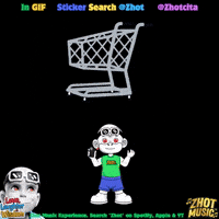 Einkaufswagen Holding Phone GIF by Zhot Music