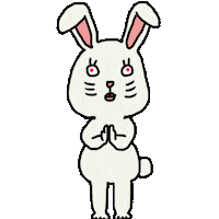 Happy うさぎ Sticker