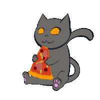 Cat Eat Sticker