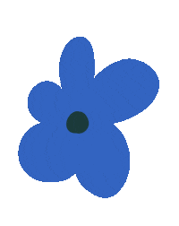 Flower Power Illustration Sticker