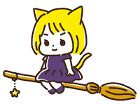 Cat Witch Sticker by nako yamaguchi