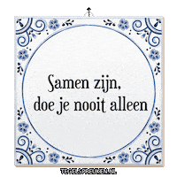 Teamwork Wijsheid Sticker by Tegelspreuken.nl