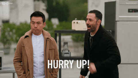 Hurry Up Australia GIF by MasterChefAU