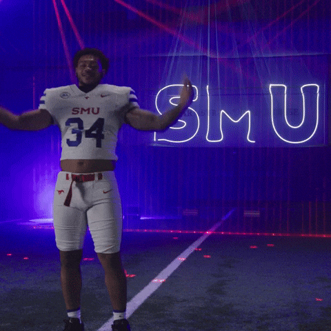 College Football Celebration GIF by SMU Football